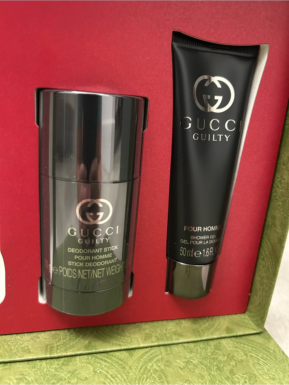 Gucci Guilty Pour Homme Grooming Duo - Black & Silver Accents